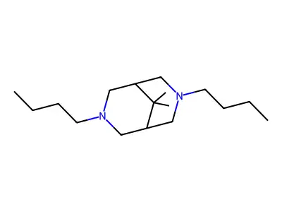 3,7-Diazabicyclo(3.3.1)nonane, 3,7-dibutyl-9,9-dimethyl- structure