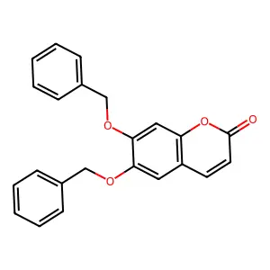 6,7-Dibenzyloxycoumarin structure