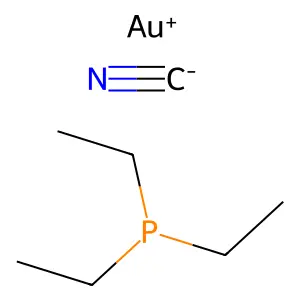 Gold, (cyano-C)(triethylphosphine)- structure