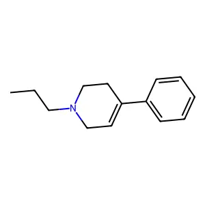 N-propyl-4-phenyl-1,2,3,6-tetrahydropyridine structure