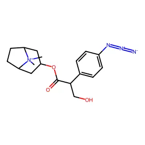 4-Azidoatropine methiodide structure