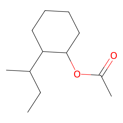 1-Acetoxy-2-sec-butylcyclohexane structure
