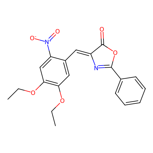 4-[(4,5-Diethoxy-2-nitrophenyl)methylidene]-2-phenyl-1,3-oxazol-5-one structure