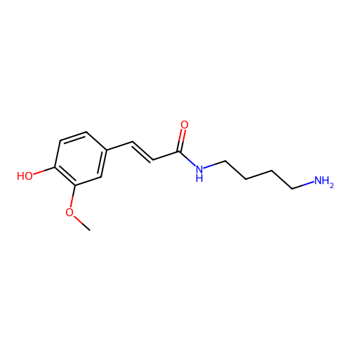 Feruloylputrescine structure