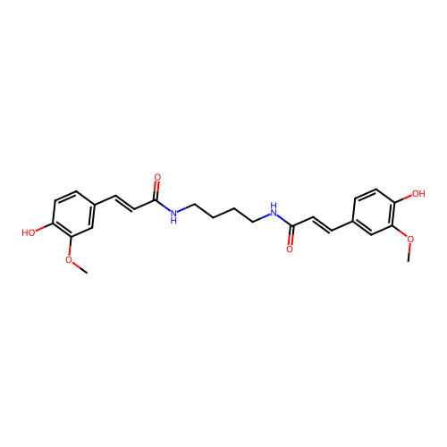 Bis-ferulamidobutane structure