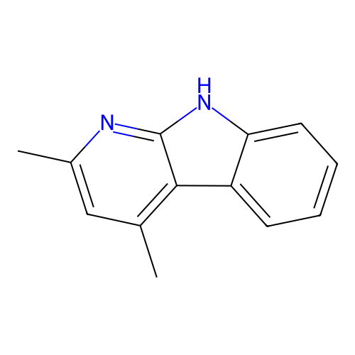2,4-dimethyl-9H-pyrido[2,3-b]indole structure