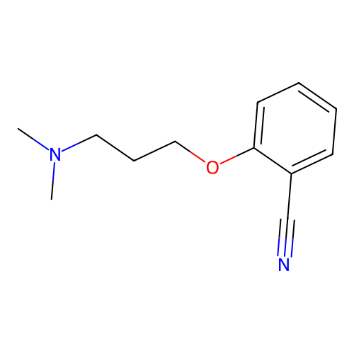 2-[3-(Dimethylamino)propoxy]benzonitrile structure
