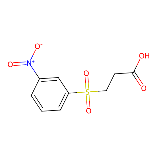 3-[(3-Nitrophenyl)sulfonyl]propanoic acid structure