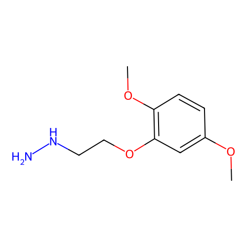 2-(2,5-Dimethoxyphenoxy)ethylhydrazine structure