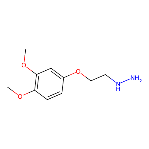 2-(3,4-Dimethoxyphenoxy)ethylhydrazine structure