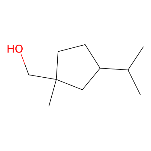[1-Methyl-3-(propan-2-yl)cyclopentyl]methanol structure