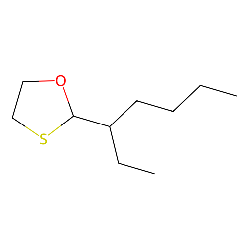 2-Heptan-3-yl-1,3-oxathiolane structure