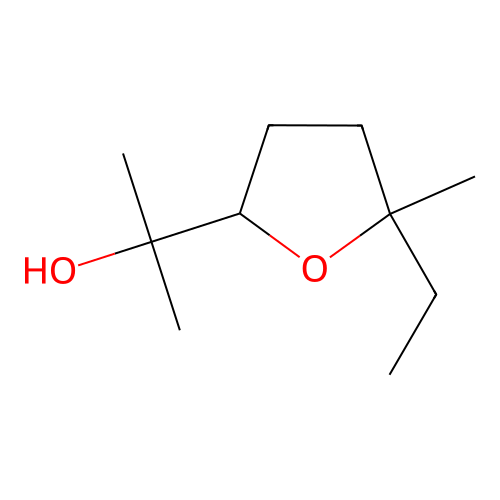 2-(5-Ethyl-5-methyltetrahydrofuran-2-yl)propan-2-ol structure