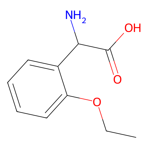 2-amino-2-(2-ethoxyphenyl)acetic Acid structure