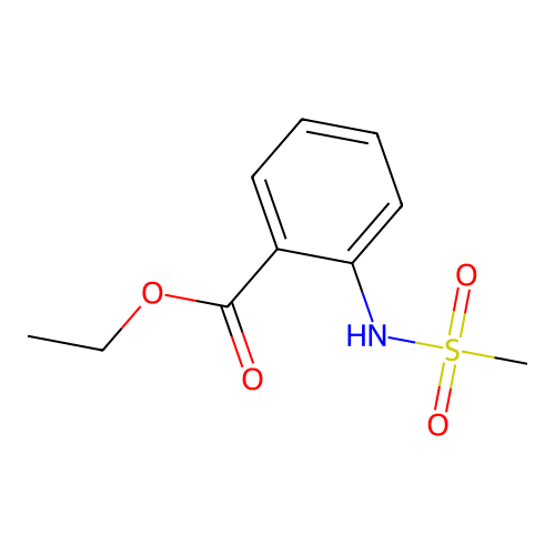 Ethyl 2-methanesulfonamidobenzoate structure