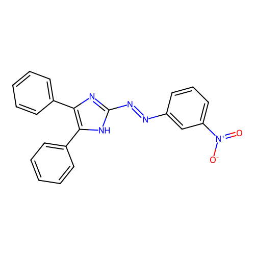 1H-Imidazole, 2-[(3-nitrophenyl)azo]-4,5-diphenyl- structure