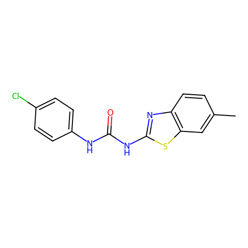 1-(4-Chlorophenyl)-3-(6-methyl-1,3-benzothiazol-2-yl)urea structure
