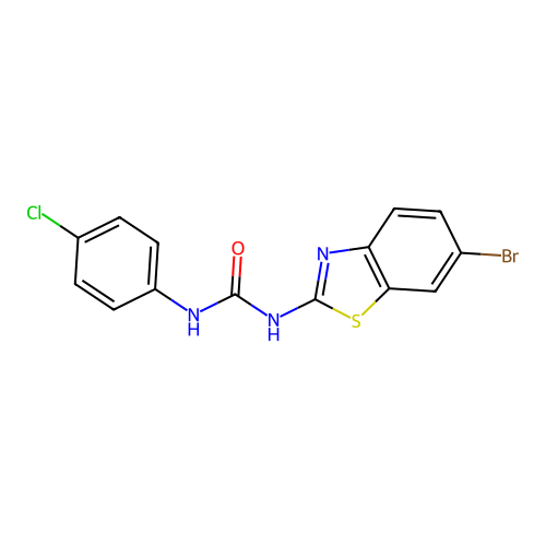 1-(6-Bromo-1,3-benzothiazol-2-yl)-3-(4-chlorophenyl)urea structure