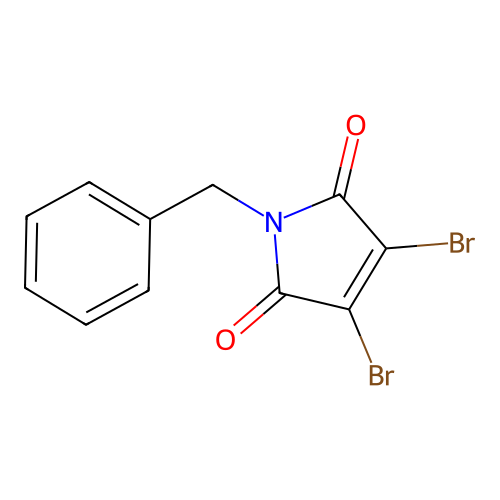 N-Benzyl-2,3-dibromomaleimide structure