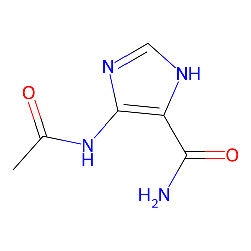 Imidazole-5-carboxamide, 4-acetamido- structure