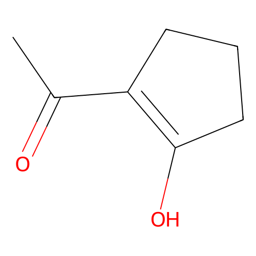 1-(2-Hydroxycyclopenten-1-yl)ethanone structure