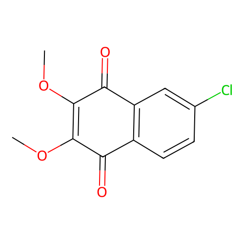 1,4-Naphthalenedione, 6-chloro-2,3-dimethoxy- structure