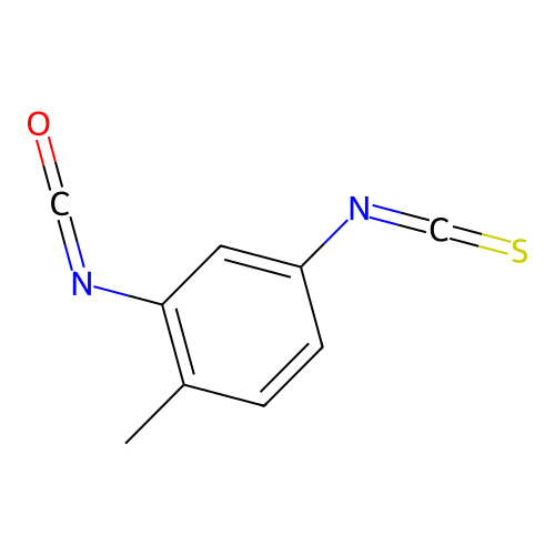 2-Isocyanato-4-isothiocyanato-1-methylbenzene structure