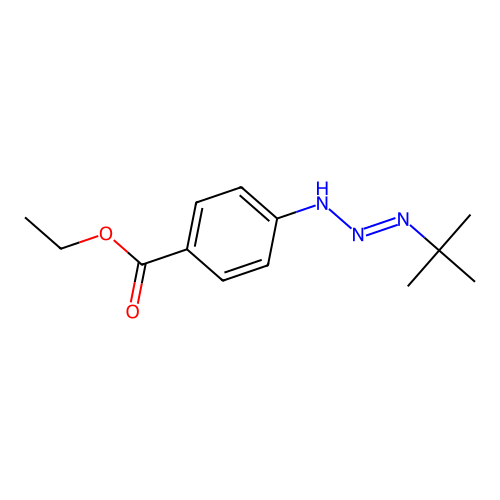 Ethyl 4-(2-tert-butyliminohydrazinyl)benzoate structure