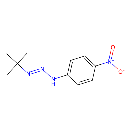 (1E)-1-tert-Butyl-3-(4-nitrophenyl)triaz-1-ene structure