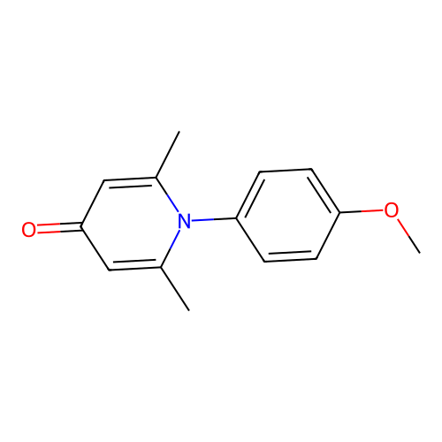 1-(4-methoxyphenyl)-2,6-dimethylpyridin-4(1H)-one structure