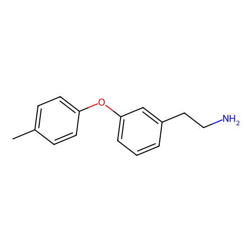 Benzeneethanamine, 3-[4-methylphenyloxy]- structure