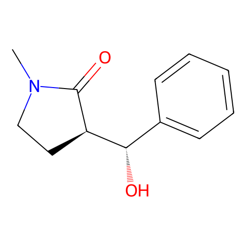(3R)-3-[Hydroxy(phenyl)methyl]-1-methylpyrrolidin-2-one structure