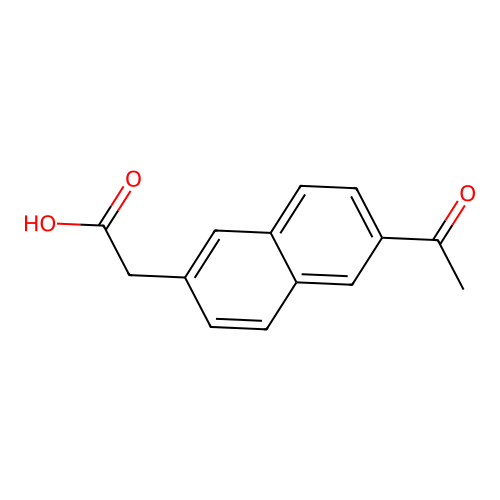 2-Naphthaleneacetic acid, 6-acetyl- structure