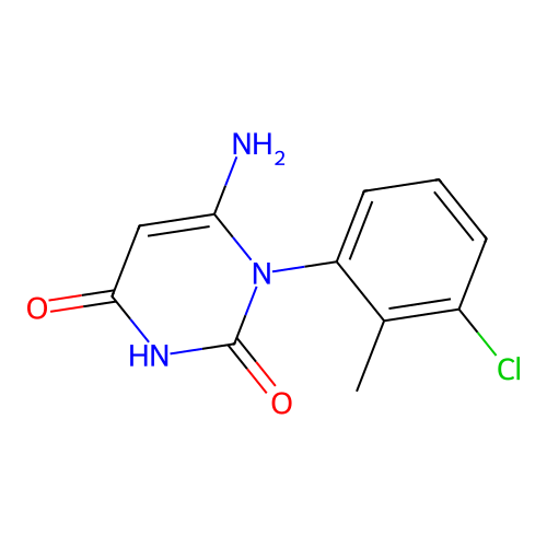 6-amino-1-(3-chloro-2-methylphenyl)pyrimidine-2,4(1H,3H)-dione structure