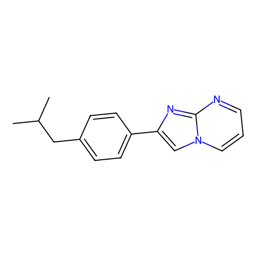 2-(4-Isobutylphenyl)imidazo[1,2-A]pyrimidine structure