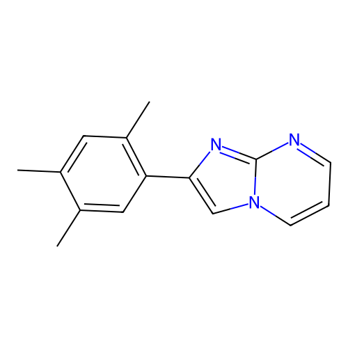 2-(2,4,5-Trimethylphenyl)imidazo[1,2-a]pyrimidine structure