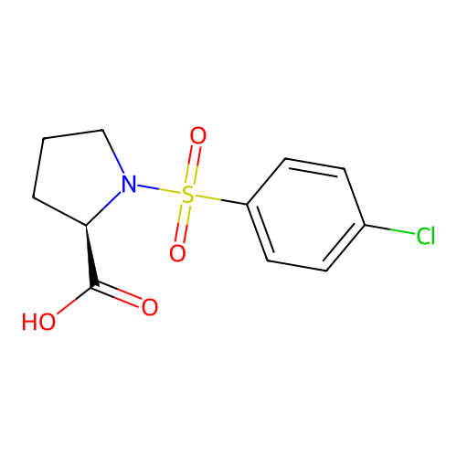 1-[(4-Chlorophenyl)sulfonyl]-D-proline structure