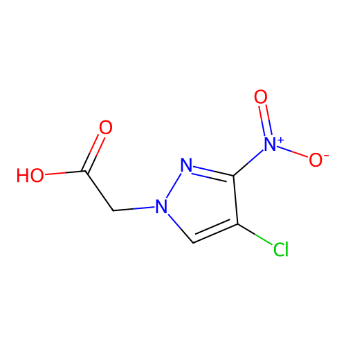 (4-chloro-3-nitro-1H-pyrazol-1-yl)acetic acid structure