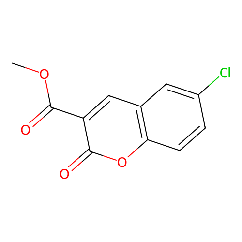 Methyl 6-chloro-2-oxo-2H-chromene-3-carboxylate structure
