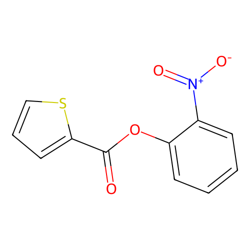 2-Nitrophenyl 2-thiophenecarboxylate structure
