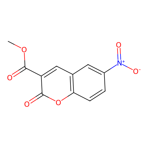 methyl 6-nitro-2-oxo-2H-chromene-3-carboxylate structure