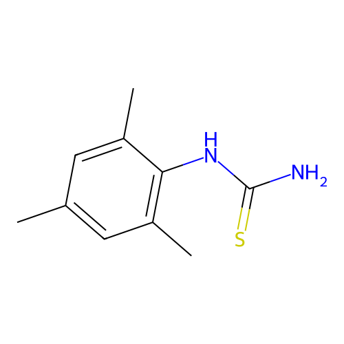 N-(2,4,6-Trimethylphenyl)thiourea structure