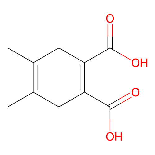 4,5-dimethylcyclohexa-1,4-diene-1,2-dicarboxylic Acid structure