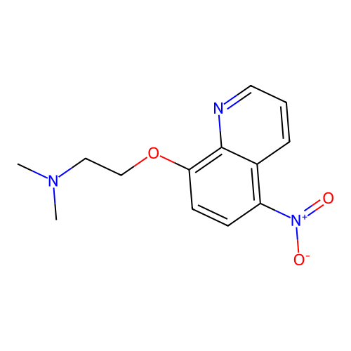 8-[2-(Dimethylamino)ethoxy]-5-nitroquinoline structure
