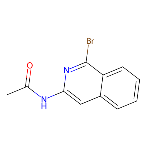 N-(1-bromoisoquinolin-3-yl)acetamide structure