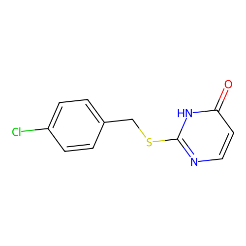 2-[(4-Chlorobenzyl)thio]pyrimidin-4-ol structure