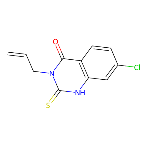 3-Allyl-7-chloro-2-mercapto-3H-quinazolin-4-one structure