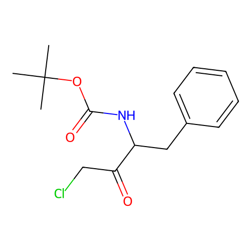 tert-butyl N-(1-benzyl-3-chloro-2-oxo-propyl)carbamate structure