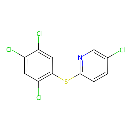 5-Chloropyridin-2-yl 2,4,5-trichlorophenyl sulfide structure