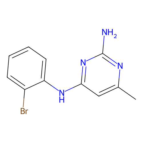 4-N-(2-bromophenyl)-6-methylpyrimidine-2,4-diamine structure